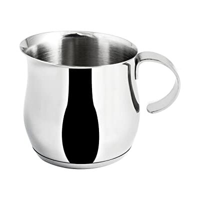 INOXPRAN Inoxpot melkkannetje van roestvrij staal, inhoud 400 ml, klassiek en modern design, ideaal voor het opwarmen van melk en voor het bereiden van warme dranken, afmetingen 12 x 9 x 9 cm INOXPRAN Inoxpot melkkannetje van roestvrij staal, inhoud 400 ml, klassiek en modern design, ideaal voor het opwarmen van melk en voor het bereiden van warme dranken, afmetingen 12 x 9 x 9 cm