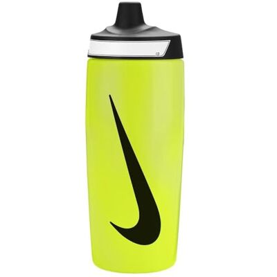 Nike Uniseks Refuel Grip Drinkfles voor volwassenen, 18 oz, volt/zwart/zwart, 532 ml Nike Uniseks Refuel Grip Drinkfles voor volwassenen, 18 oz, volt/zwart/zwart, 532 ml