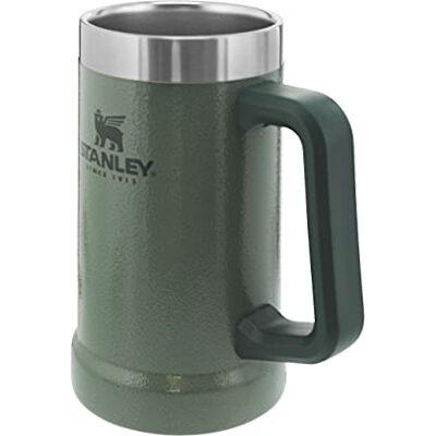 Stanley Adventure Vacuum, 0,7 liter, hamerteen groen – houdt je bier tot 7 uur koud – roestvrijstalen bierpul met handvat vaatwasmachinebestendig Garder les Boissons Fraîches Pendant 7h Verre à Bière en Acier Inoxydable avec Poignée Lavable au Lave-Vais Stanley Adventure Vacuum, 0,7 liter, hamerteen groen – houdt je bier tot 7 uur koud – roestvrijstalen bierpul met handvat vaatwasmachinebestendig Garder les Boissons Fraîches Pendant 7h Verre à Bière en Acier Inoxydable avec Poignée Lavable au Lave-Vais