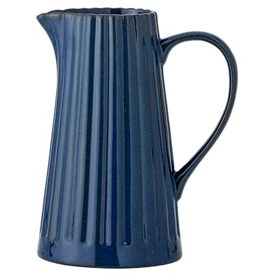 Bloomingville Latina Waterkan van aardewerk, 1,2 liter, met verticale lijnen, elegante keramische karaf met handvat, hoogwaardige theepot voor water, sap en melk, vaatwasmachinebestendig en uniek design Bloomingville Latina Waterkan van aardewerk, 1,2 liter, met verticale lijnen, elegante keramische karaf met handvat, hoogwaardige theepot voor water, sap en melk, vaatwasmachinebestendig en uniek design