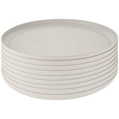 GRÄWE Linea Set van 10 kunststof borden Ø 25 cm, beige, onbreekbaar, vaatwasmachinebestendig tot 50 °C, magnetronbestendig, camping, picknick, outdoor GRÄWE Linea Set van 10 kunststof borden Ø 25 cm, beige, onbreekbaar, vaatwasmachinebestendig tot 50 °C, magnetronbestendig, camping, picknick, outdoor
