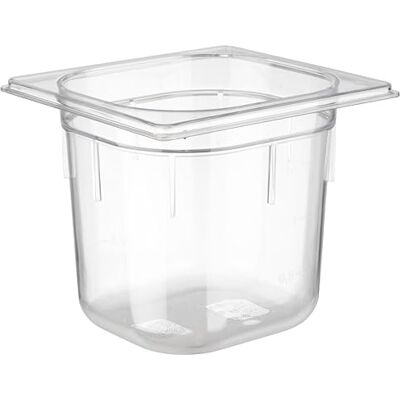 APS Polycarbonaat tank 82040 GN 1/6, 17, 6 x 16, 2 x 15 cm, 2,2 liter APS Polycarbonaat tank 82040 GN 1/6, 17, 6 x 16, 2 x 15 cm, 2,2 liter