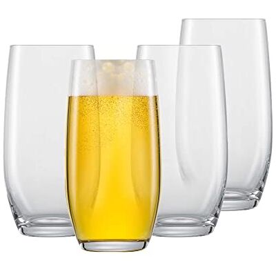 Schott Zwiesel For You Set van 4 bierglazen in klassieke vorm, Tritan-kristalglazen, vaatwasmachinebestendig, gemaakt in Duitsland (artikelnummer 121873), kristal Schott Zwiesel For You Set van 4 bierglazen in klassieke vorm, Tritan-kristalglazen, vaatwasmachinebestendig, gemaakt in Duitsland (artikelnummer 121873), kristal