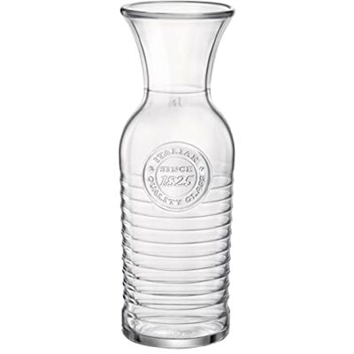 Bormioli Rocco Officina1825 karaffen, transparant, 957 ml, 1 stuk Bormioli Rocco Officina1825 karaffen, transparant, 957 ml, 1 stuk