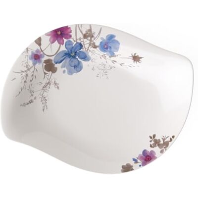 Villeroy & Boch Mariefleur Grijs Serve & Salad platte schaal, premium porselein, wit/meerkleurig Villeroy & Boch Mariefleur Grijs Serve & Salad platte schaal, premium porselein, wit/meerkleurig