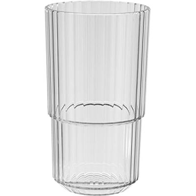 APS Linea Hoogwaardige Tritan kunststof beker met 0,5 liter, BPA-vrij, stapelbaar, onbreekbaar, herbruikbaar en vaatwasmachinebestendig, 500 ml, transparant APS Linea Hoogwaardige Tritan kunststof beker met 0,5 liter, BPA-vrij, stapelbaar, onbreekbaar, herbruikbaar en vaatwasmachinebestendig, 500 ml, transparant