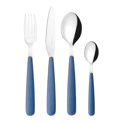Guzzini POP bestekset met 24 stuks – marineblauw – 127500210 Guzzini POP bestekset met 24 stuks – marineblauw – 127500210