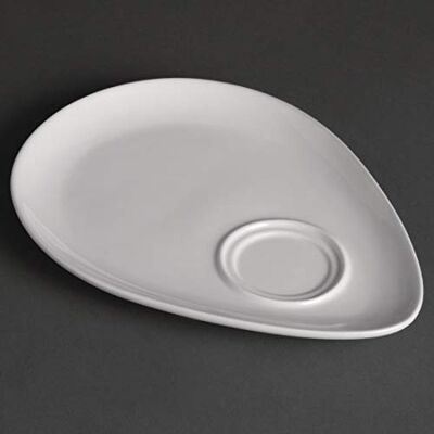 Olympia 12 borden van wit porselein 185 x 240 mm Olympia 12 borden van wit porselein 185 x 240 mm