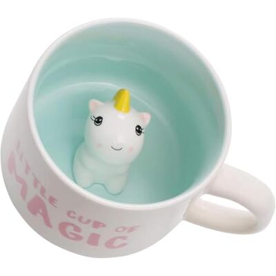 BIIGMING 3D keramische koffiemok met diermotief aan de binnenkant, 355 ml, handgemaakt, melkbeker, Kerstmis, verjaardag, Moederdag, cadeaus voor vrienden, familie of kinderen (eenhoorn) BIIGMING 3D keramische koffiemok met diermotief aan de binnenkant, 355 ml, handgemaakt, melkbeker, Kerstmis, verjaardag, Moederdag, cadeaus voor vrienden, familie of kinderen (eenhoorn)
