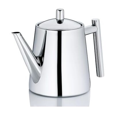 kela 11355 theepot met afneembaar filter, roestvrij staal 18/10, 0,9 liter, Ancona' kela 11355 theepot met afneembaar filter, roestvrij staal 18/10, 0,9 liter, Ancona'