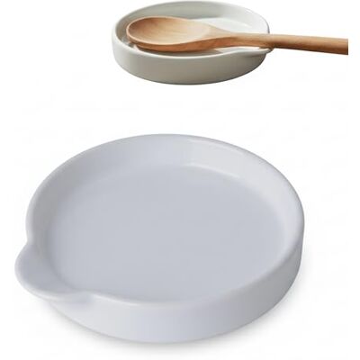KOOK TIME Curve keramische lepelsteun grote houder voor keukengerei en pollepels. Klein multifunctioneel bord voor aperitief of zaklepel. Ø 15,5 cm. Wit KOOK TIME Curve keramische lepelsteun grote houder voor keukengerei en pollepels. Klein multifunctioneel bord voor aperitief of zaklepel. Ø 15,5 cm. Wit