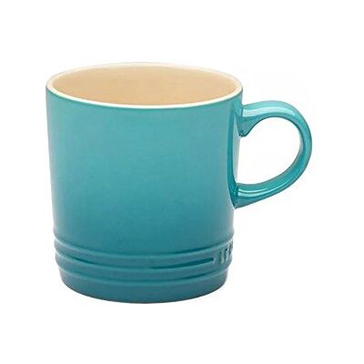 Le Creuset Cappuccinobeker van keramiek, 200 ml, hoogte 10 cm, Caribisch blauw, 70303201700099 Le Creuset Cappuccinobeker van keramiek, 200 ml, hoogte 10 cm, Caribisch blauw, 70303201700099