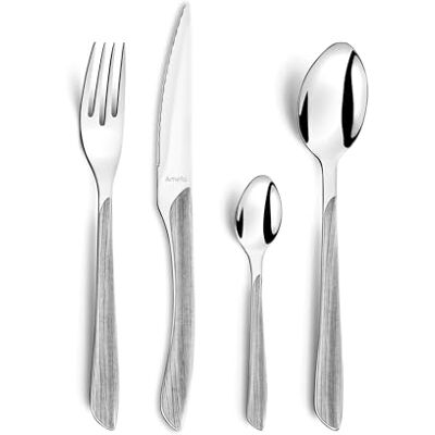 Amefa Eclat Nature Bestekset, 24-delig, grijs hout Amefa Eclat Nature Bestekset, 24-delig, grijs hout