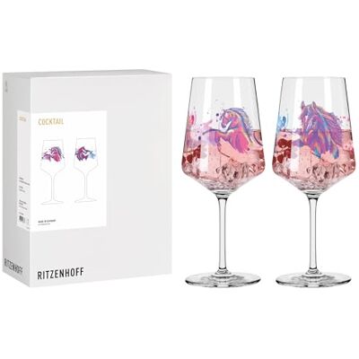 RITZENHOFF Set van 2 cocktailglazen 500 ml Made in Germany RITZENHOFF Set van 2 cocktailglazen 500 ml Made in Germany