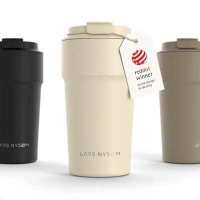 LARS NYSØM Thermosbeker voor koffie, 500 ml, reisbeker, thermosbeker voor Thermo Coffee Mug to go 4 uur warm en 8 uur koud thermobeker voor koffie op reis thermobeker van roestvrij staal LARS NYSØM Thermosbeker voor koffie, 500 ml, reisbeker, thermosbeker voor Thermo Coffee Mug to go 4 uur warm en 8 uur koud thermobeker voor koffie op reis thermobeker van roestvrij staal