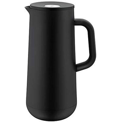 WMF Impulse thermosfles, 1 liter, voor koffie of thee, druksluiting, houdt dranken 24 uur koud en warm, zwart WMF Impulse thermosfles, 1 liter, voor koffie of thee, druksluiting, houdt dranken 24 uur koud en warm, zwart