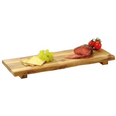 Kesper 28470 dienblad met poten van acaciahout, 53 x 19 x 4 cm Kesper 28470 dienblad met poten van acaciahout, 53 x 19 x 4 cm