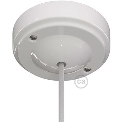 Creative Minimale rozet van porselein, wit Creative Minimale rozet van porselein, wit