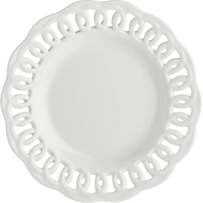 LA PORCELLANA BIANCA la Porcellana Firenze Assiette sculptée cm 10 Go Porcelaine Blanc 10 x 10 x 1,5 cm LA PORCELLANA BIANCA la Porcellana Firenze Assiette sculptée cm 10 Go Porcelaine Blanc 10 x 10 x 1,5 cm