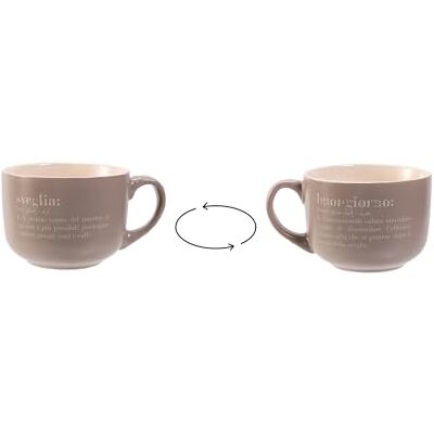 Tivoli Victionary Jumbo Wekker en Hallo, Steengoed, 520 ml Tivoli Victionary Jumbo Wekker en Hallo, Steengoed, 520 ml