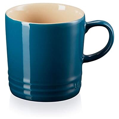 Le Creuset Keramische mok, 350 ml, Deep Teal, 70302356420002 Le Creuset Keramische mok, 350 ml, Deep Teal, 70302356420002