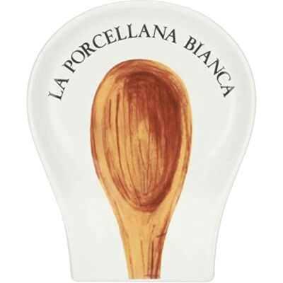 LA PORCELLANA BIANCA LA PORCELAINE BLANCHE Repose-cuillère décoré Conserva LA PORCELLANA BIANCA LA PORCELAINE BLANCHE Repose-cuillère décoré Conserva