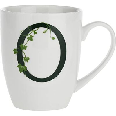 LA PORCELLANA BIANCA la Porcellana Mug Lettre O Porcelaine Blanc 12 x 12 x 3 cm LA PORCELLANA BIANCA la Porcellana Mug Lettre O Porcelaine Blanc 12 x 12 x 3 cm
