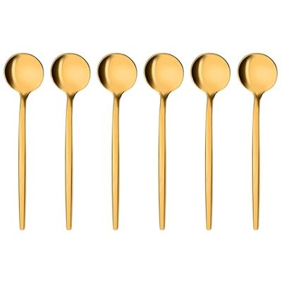 GRÄWE Provence Espressolepel, 6 stuks, goud, roestvrij staal GRÄWE Provence Espressolepel, 6 stuks, goud, roestvrij staal