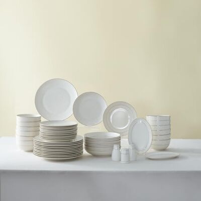 KARACA Elegance Bone China Mandarijn serviesset 53-delig voor 12 personen, goud KARACA Elegance Bone China Mandarijn serviesset 53-delig voor 12 personen, goud