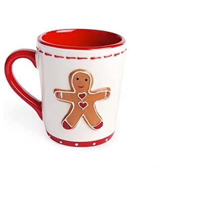 Excelsa Ginger Boy & Girl keramische mokken, 4 stuks Excelsa Ginger Boy & Girl keramische mokken, 4 stuks