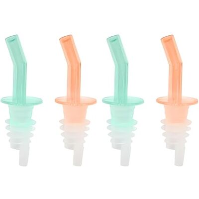 PARENCE . Set van 4 schenktuit van kunststof – praktisch, duurzaam, veelzijdig, olie, water – 9 x 2,9 cm PARENCE . Set van 4 schenktuit van kunststof – praktisch, duurzaam, veelzijdig, olie, water – 9 x 2,9 cm