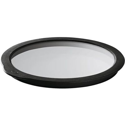 RÖSLE Vershouddeksel van glas, met siliconen rand voor het afsluiten van slakommen en potten, vaatwasmachinebestendig, Ø 28 cm RÖSLE Vershouddeksel van glas, met siliconen rand voor het afsluiten van slakommen en potten, vaatwasmachinebestendig, Ø 28 cm