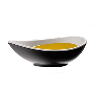 APS HALFTONE 84131 melamine schaal 14 x 8 x 4,5 cm, 0,10 liter, zwart/wit APS HALFTONE 84131 melamine schaal 14 x 8 x 4,5 cm, 0,10 liter, zwart/wit