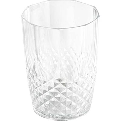 alpina HlpiAMok Yasirona herbruikbare kunststof glazen met kristaleffect, 400 ml, 6 stuks alpina HlpiAMok Yasirona herbruikbare kunststof glazen met kristaleffect, 400 ml, 6 stuks