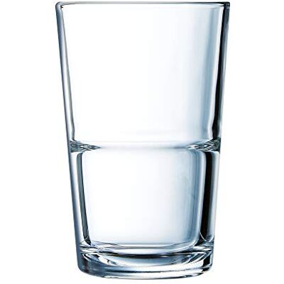 Arcoroc ARC H7763 Stack Up Longdrinkglas, 350 ml, transparant, 6 stuks Arcoroc ARC H7763 Stack Up Longdrinkglas, 350 ml, transparant, 6 stuks