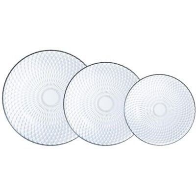 Luminarc Servies, glas, transparant, 18-delig Luminarc Servies, glas, transparant, 18-delig