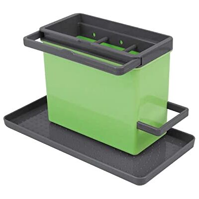 Metaltex Tidytex gootsteenorganizer, ABS-kunststof, 24 x 13 x 14 cm, groen/grijs Metaltex Tidytex gootsteenorganizer, ABS-kunststof, 24 x 13 x 14 cm, groen/grijs