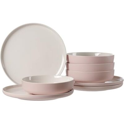 Ritzenhoff & Breker Tafelservies Jasper, 8-delig, roze, aardewerk Ritzenhoff & Breker Tafelservies Jasper, 8-delig, roze, aardewerk