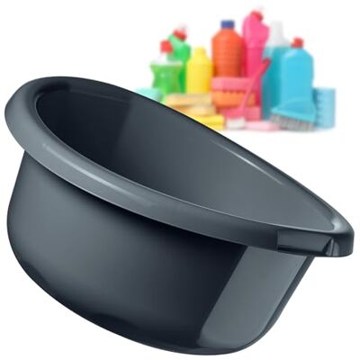KADAX Kunststof afwasbak in verschillende maten en kleuren, robuust, universeel, voor badkamer, wasruimte (5 liter, antraciet) KADAX Kunststof afwasbak in verschillende maten en kleuren, robuust, universeel, voor badkamer, wasruimte (5 liter, antraciet)