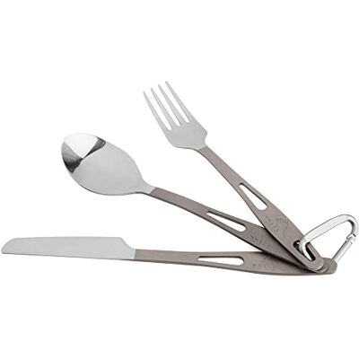 TOAKS Set van 3 titanium bestek TOAKS Set van 3 titanium bestek