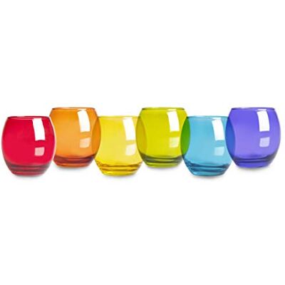 Excelsa San Josè Set van 6 waterglazen, glas, meerkleurig, 40,5 cl Excelsa San Josè Set van 6 waterglazen, glas, meerkleurig, 40,5 cl