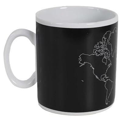 THE CONCEPT FACTORY , KA0387 Keramische mok, thermoractief, elegant modern design, ideaal voor koffie, thee of soepen, inhoud 70 cl, XXL, zwart, 80 cl THE CONCEPT FACTORY , KA0387 Keramische mok, thermoractief, elegant modern design, ideaal voor koffie, thee of soepen, inhoud 70 cl, XXL, zwart, 80 cl