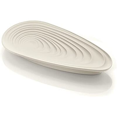 Guzzini Eco-Kitchen, KEEP CLEAN, lepelsteun, besteksteun, gerecycled materiaal melkwit, 25 x 12,5 x h 3 cm 179900156 Guzzini Eco-Kitchen, KEEP CLEAN, lepelsteun, besteksteun, gerecycled materiaal melkwit, 25 x 12,5 x h 3 cm 179900156