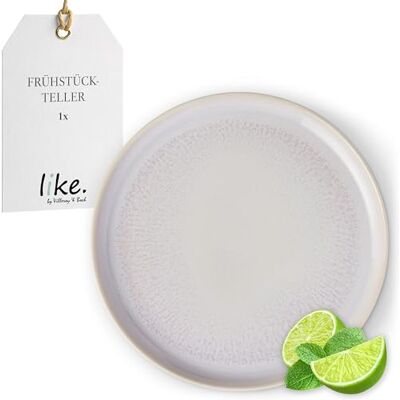 like. by Villeroy & Boch Crafted Cotton, lunchbord, premium porselein, vaatwasmachinebestendig, magnetronbestendig, stapelbaar, borden, platte borden, servies like. by Villeroy & Boch Crafted Cotton, lunchbord, premium porselein, vaatwasmachinebestendig, magnetronbestendig, stapelbaar, borden, platte borden, servies