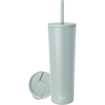 Simple Modern Tumbler Geïsoleerd met deksel en rietje, Iced Coffee Cup herbruikbare roestvrijstalen waterfles reismok Valentijnsgeschenken voor hem en haar Classic Collection 28oz zeeglas salie Simple Modern Tumbler Geïsoleerd met deksel en rietje, Iced Coffee Cup herbruikbare roestvrijstalen waterfles reismok Valentijnsgeschenken voor hem en haar Classic Collection 28oz zeeglas salie