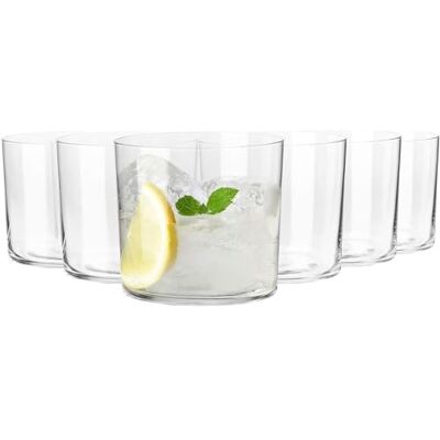 Krosno Cider glazen, 6 stuks, 420 ml, collectie Mixology Waterglazen, dranken, cocktail, sterke drank, elegant glaswerk, loodvrij kristal, vaatwasmachinebestendig, cadeau-idee Krosno Cider glazen, 6 stuks, 420 ml, collectie Mixology Waterglazen, dranken, cocktail, sterke drank, elegant glaswerk, loodvrij kristal, vaatwasmachinebestendig, cadeau-idee