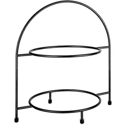 APS Serveerrek "Industrial", metalen frame voor 2 borden met een diameter van max. 27 cm, binnenring Ø 18 cm, afmetingen 19,5 x 29 cm, hoogte 30 cm, antislipvoetjes (borden niet inbegrepen) APS Serveerrek "Industrial", metalen frame voor 2 borden met een diameter van max. 27 cm, binnenring Ø 18 cm, afmetingen 19,5 x 29 cm, hoogte 30 cm, antislipvoetjes (borden niet inbegrepen)