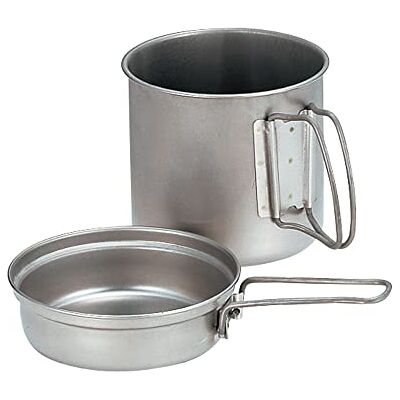 Snow Peak Trek Japanse titanium pot, ultralicht, compact, voor wandelen en kamperen, gemaakt in Japan Snow Peak Trek Japanse titanium pot, ultralicht, compact, voor wandelen en kamperen, gemaakt in Japan
