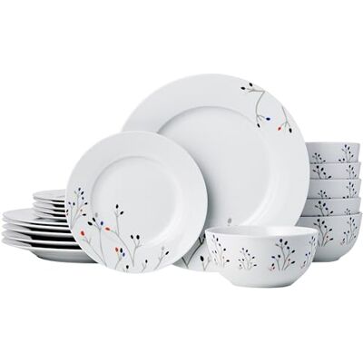 Amazon Basics Tafelservies 18-delig takken voor 6 personen Amazon Basics Tafelservies 18-delig takken voor 6 personen