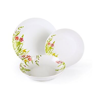 Excelsa Spring Garden Tafelservies, 18-delig, porselein, gedecoreerd, eenheid Excelsa Spring Garden Tafelservies, 18-delig, porselein, gedecoreerd, eenheid